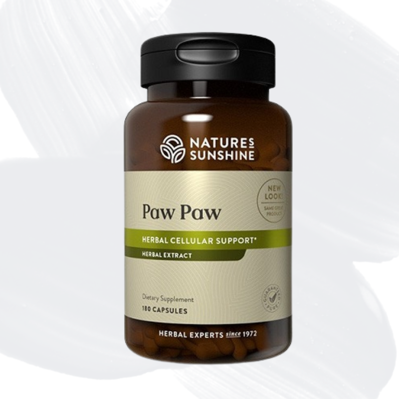 Available in 180 count, Paw Paw